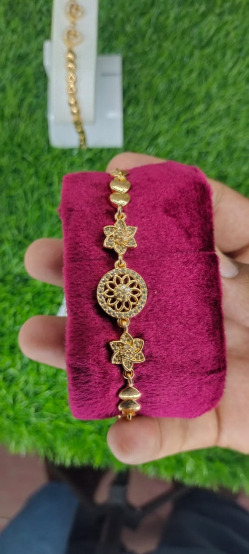 "Flower Motif Gold