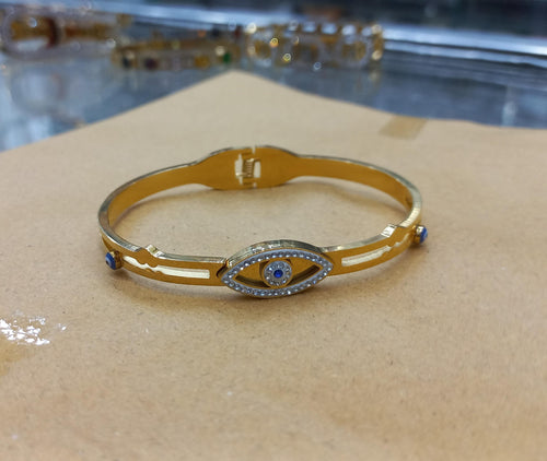 "Evil Eye Gold Plated Bangle".