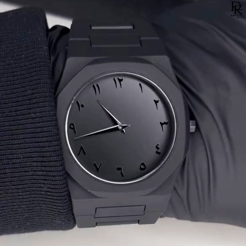 black arabic watch