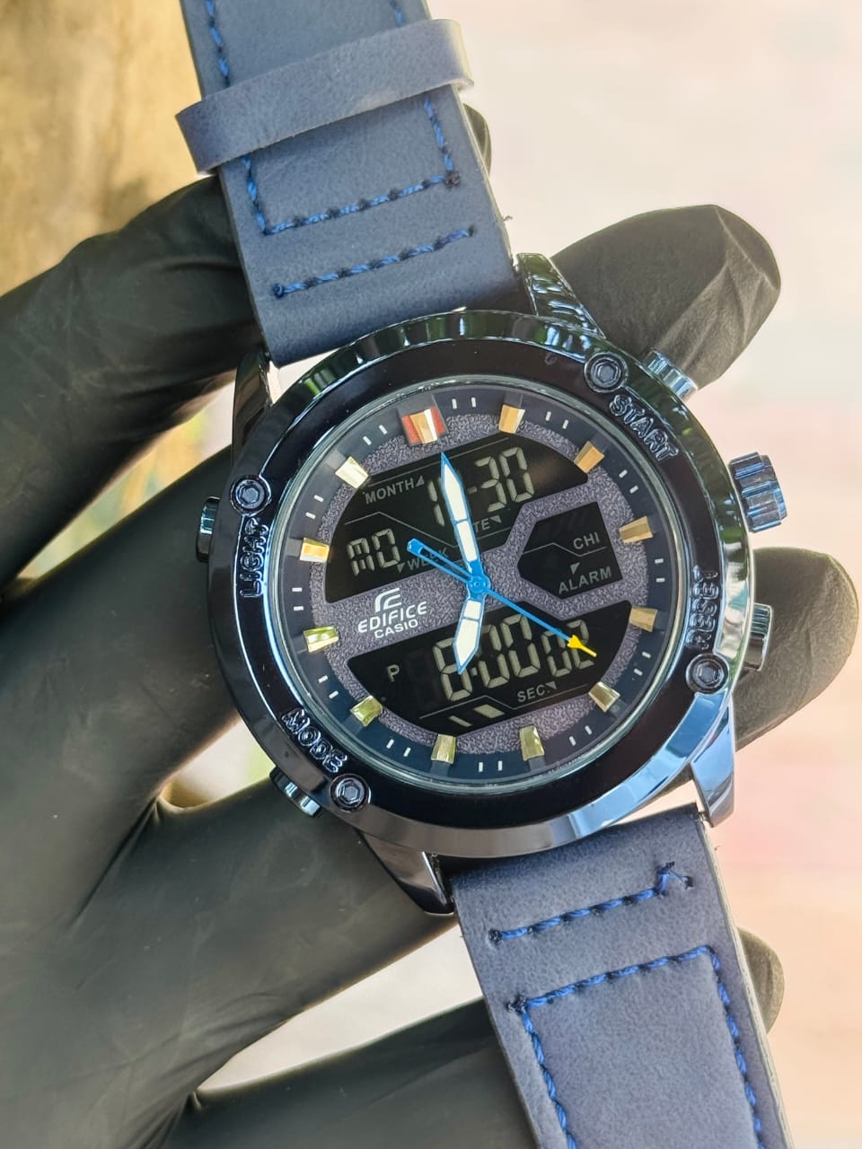 Casio Edifice Chrono-Digital Blue