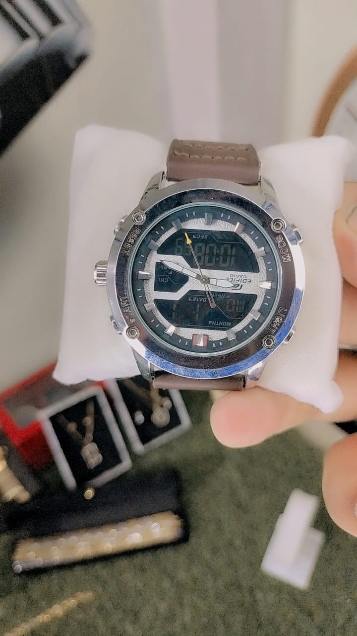 Casio Edifice Chrono-Digital Blue