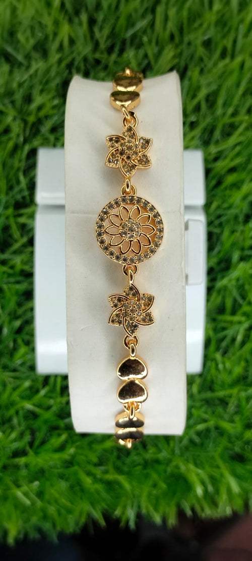 "Flower Motif Gold