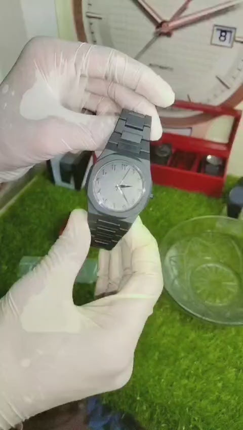 black arabic watch